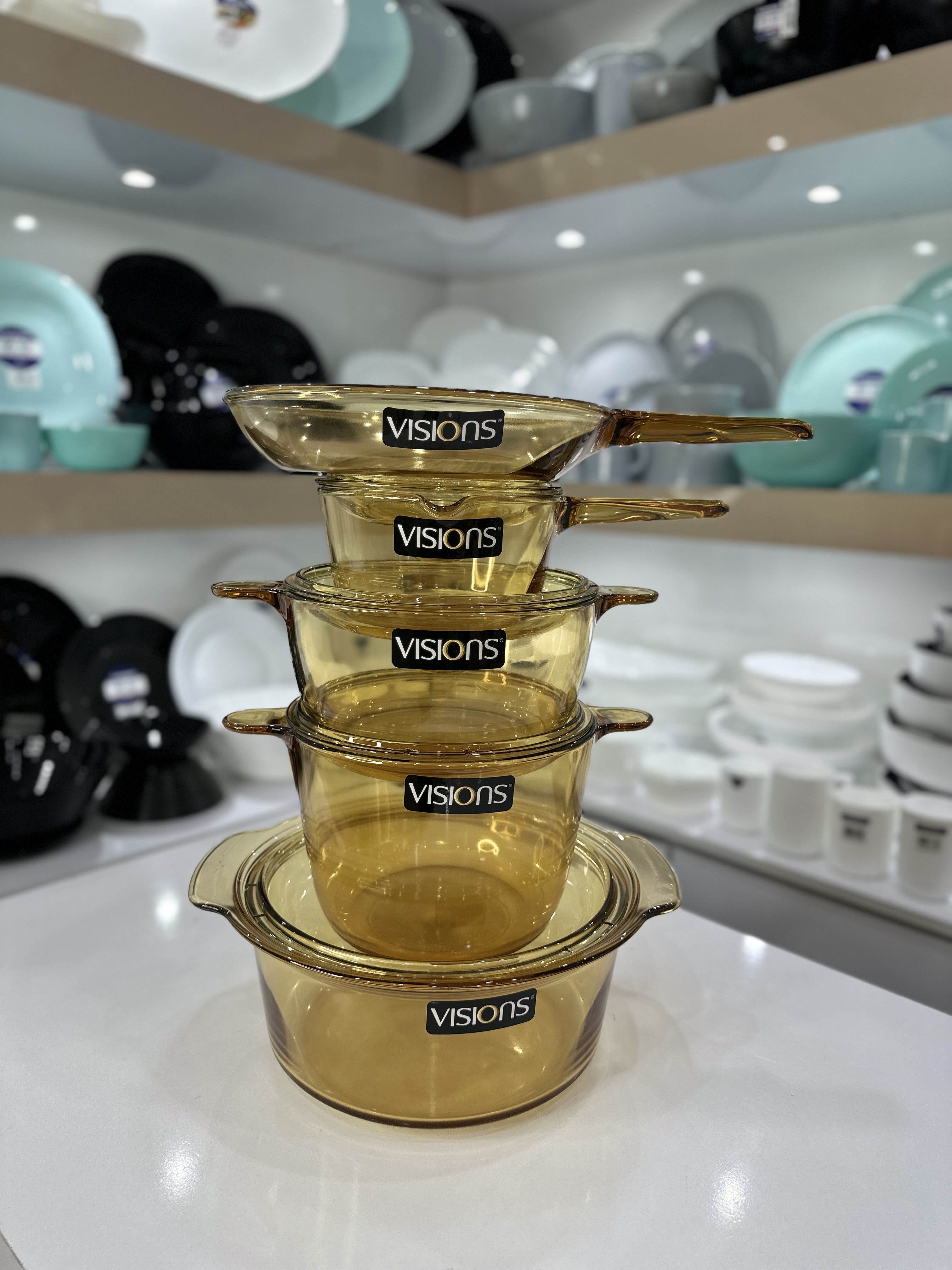 سرویس قابلمه 9 پارچه شعله مستقیم ویژن فرانسه